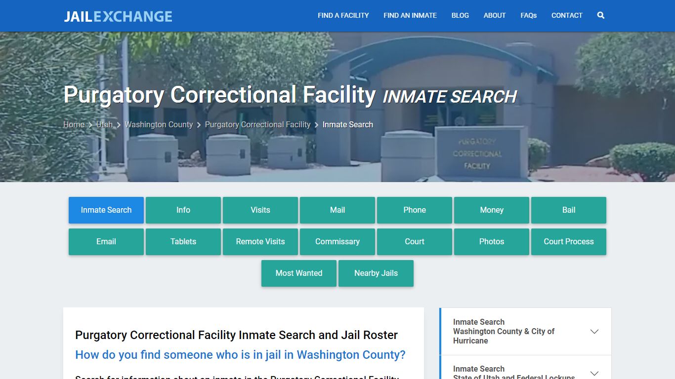 Purgatory Correctional Facility Inmate Search - Jail Exchange
